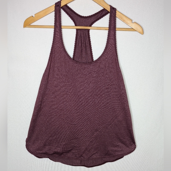 lululemon athletica Tops - Lululemon Heather Purple Workout Racerback Tank Size 6 Medium Relaxed Fit